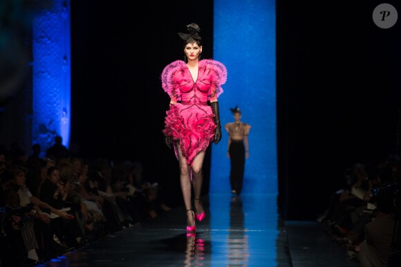 Défilé haute couture printemps-été 2014 de Jean Paul Gaultier. Paris, le 22 janvier 2014.