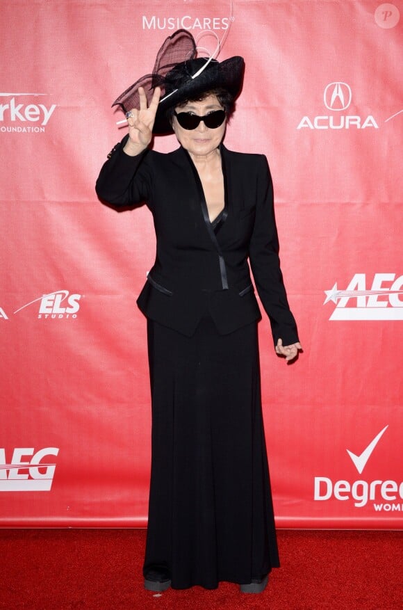 Yoko Ono lors du gala MusiCares Person of the Year à Los Angeles, le 24 janvier 2014.