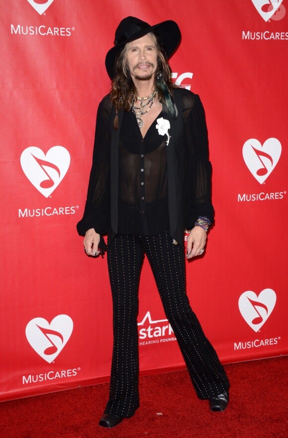 Steven Tyler lors du gala MusiCares Person of the Year à Los Angeles, le 24 janvier 2014.