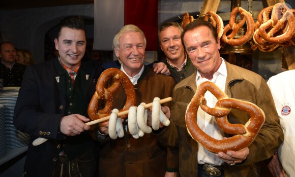 Arnold Schwarzenegger à la soirée Weisswurstparty en Autriche, le 24 janvier 2014.