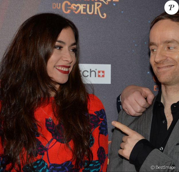 Olivia Ruiz, Mathias Malzieu lors de la première du film Jack et la mécanique du coeur à Paris le 26 janvier 2014.