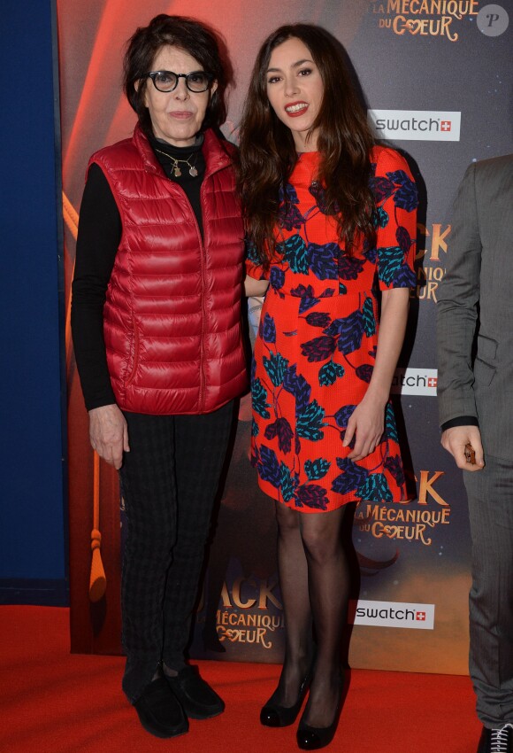 Dani et Olivia Ruiz lors de la première du film Jack et la mécanique du coeur à Paris le 26 janvier 2014.
