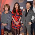 Marie Vincent, Olivia Ruiz, Mathias Malzieu lors de la première du film Jack et la mécanique du coeur à Paris le 26 janvier 2014.