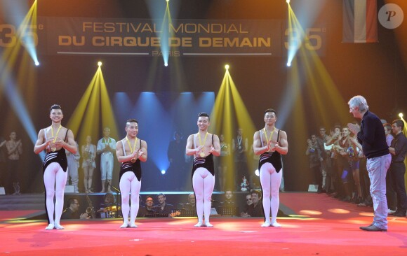 Patrick Sébastien - Remise des prix du 35e festival mondial du Cirque de Demain sous le chapiteau du Cirque Phénix à Paris le 26 janvier 2014.