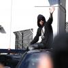 Justin Bieber à sa sortie de prison. Miami, le 23 janvier 2014.