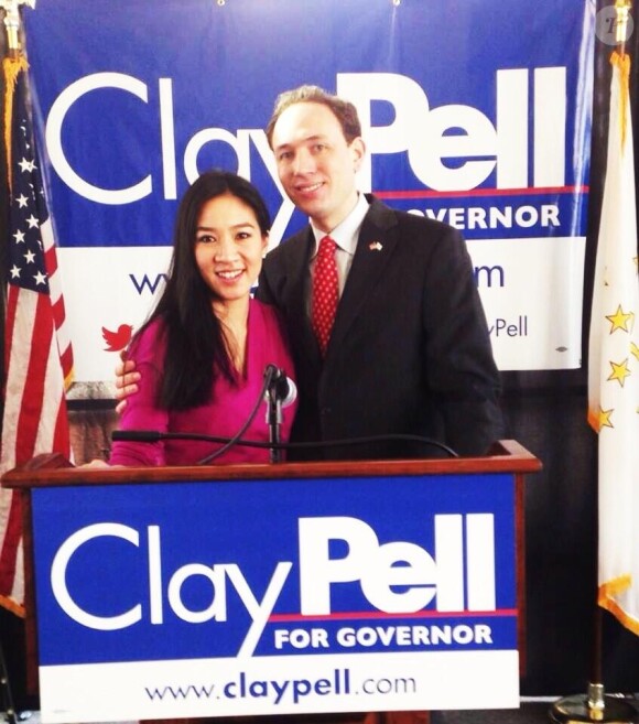 Michelle Kwan et son mari Clay Pell