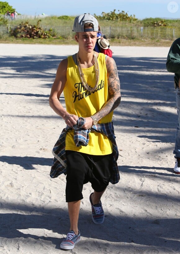 Justin Bieber fait du Segway à Miami, le 22 janvier 2014.