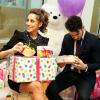 Kevin Jonas et Danielle, enceinte, fêtent leur couverture pour Fit Pregnancy magazine, et s'offrent au passage une baby shower, chez Alison Brod PR Showroom à New York, le 4 décembre 2013.