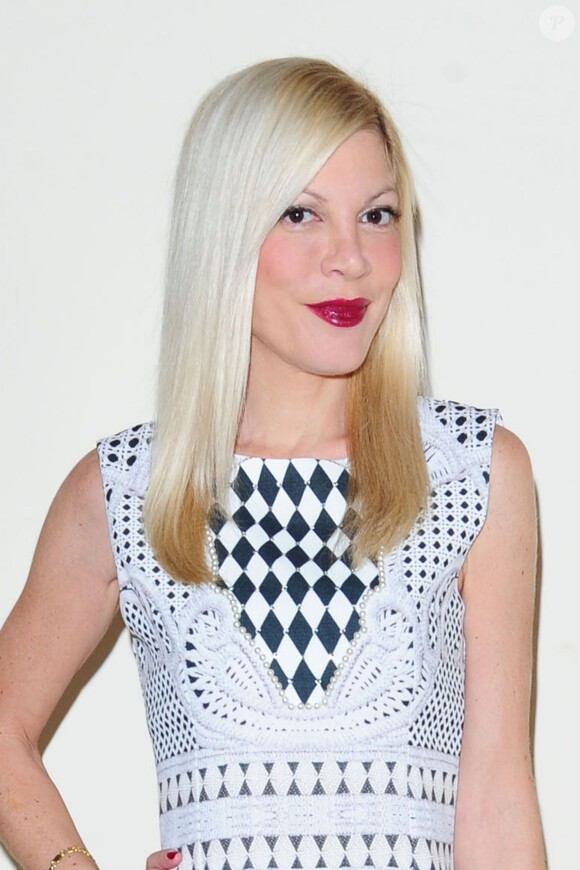 Tori Spelling prend la pose à Los Angeles, le 29 janvier 2014.