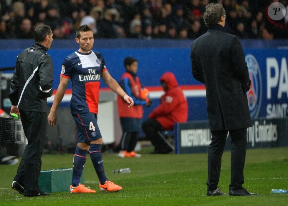 Yohan Cabaye lors du match entre le Paris Saint-Germain et Bordeaux (2-0) au Parc des Princes le 31 janvier 2014 à Paris
