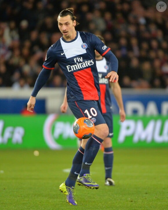 Zlatan Ibrahimovic lors du match entre le Paris Saint-Germain et Bordeaux (2-0) au Parc des Princes le 31 janvier 2014 à Paris