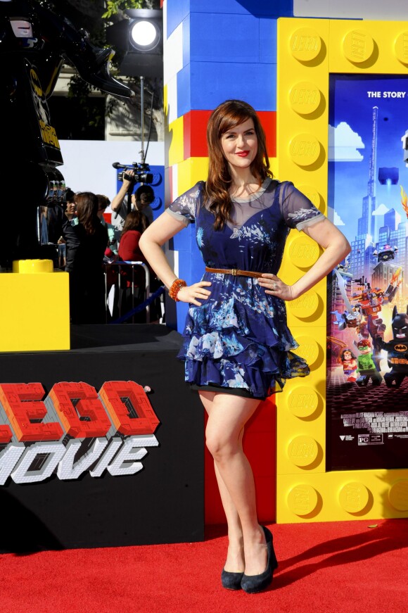 Sara Rue lors de l'avant-première de Lego Movie à Los Angeles, le 1er février 2014.