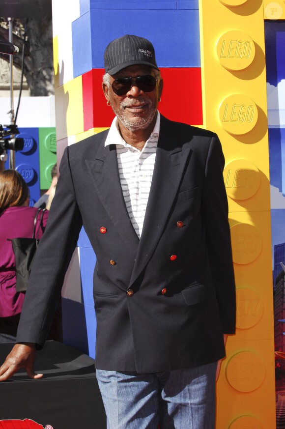 Morgan Freeman lors de l'avant-première de Lego Movie à Los Angeles, le 1er février 2014.