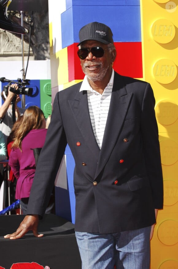 Morgan Freeman lors de l'avant-première de Lego Movie à Los Angeles, le 1er février 2014.