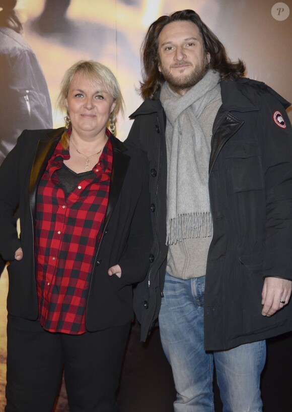 Valérie Damidot et son compagnon Régis à l'avant-première du film Mea Culpa à Paris, le 2 février 2014.