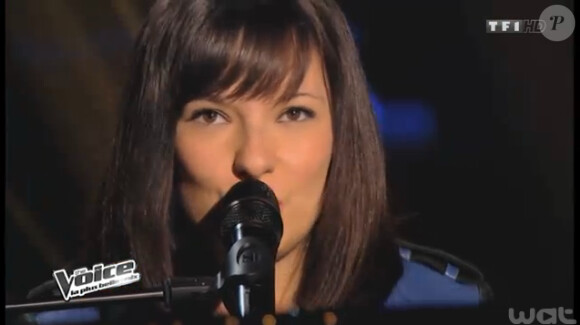 Natacha Andréani dans The Voice 3 sur TF1.