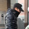 Justin Theroux va rendre visite à l'ex-compagne de Philip Seymour Hoffman, Mimi O'Donnell, à New York le 4 février 2014.