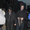 Joaquin Phoenix et le réalisateur Paul Thomas Anderson rendent visite à l'ex-compagne de Philip Seymour Hoffman, Mimi O'Donnell, à New York le 4 février 2014.