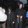 Joaquin Phoenix et le réalisateur Paul Thomas Anderson rendent visite à l'ex-compagne de Philip Seymour Hoffman, Mimi O'Donnell, à New York le 4 février 2014.