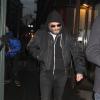 Joaquin Phoenix rend visite à l'ex-compagne de Philip Seymour Hoffman, Mimi O'Donnell, à New York le 4 février 2014.
