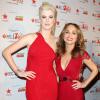 Ireland Baldwin et Giada De Laurentiis sur le tapis rouge de la soirée "Go Red For Women", lors de la fashion week à New York, le 6 février 2014.