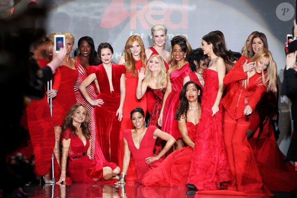 Ambiance lors de la soirée "Go Red For Women", dans le cadre de la fashion week à New York, le 6 février 2014.