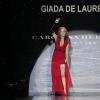 Giada De Laurentis défile lors de la soirée "Go Red For Women", dans le cadre de la fashion week à New York, le 6 février 2014.