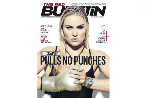 Lindsey Vonn en couverture du magazine Red Bulletin - décembre 2013