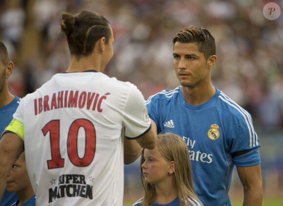 Zlatan Ibrahimovic et Cristiano Ronaldo à Goteborg, le 27 juillet 2013.
