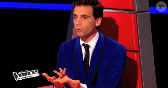 Mika dans The Voice 3, le 18 janvier 2014 sur TF1.