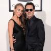 Chloe Green et son compagnon Marc Anthony à la 56e cérémonie des Grammy Awards à Los Angeles, le 26 janvier 2014. 
