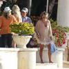Marc Anthony et sa compagne Chloe Green en vacances à la Barbade, le 1er Janvier 2014.