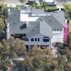 Vue aérienne de la villa de Johnny et Laeticia Hallyday à Pacific Palisades le 8 février 2014.