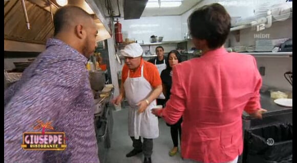 Giuseppe et son père Pasquale dans "Giuseppe Ristorante, une affaire de famille". Le 10 février 2014.