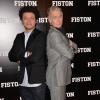 Kev Adams, Franck Dubosc lors de la première du film Fiston au Grand Rex à Paris, le 10 février 2014.
