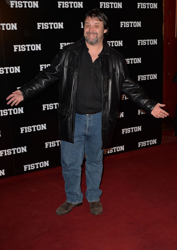 Guy Lecluyse lors de la première du film Fiston au Grand Rex à Paris, le 10 février 2014.