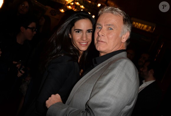Franck Dubosc et sa femme Danièle lors de la première du film Fiston au Grand Rex à Paris, le 10 février 2014.