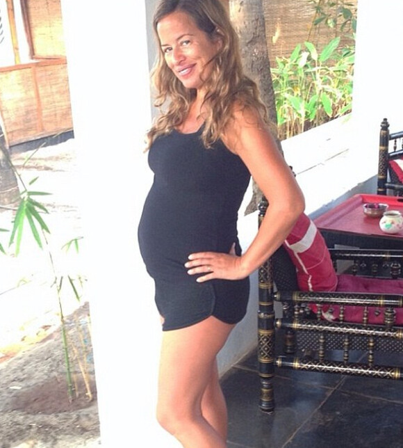 Jade Jagger, 42 ans, enceinte de six mois, vient de poster ce cliché sur son compte Instagram.