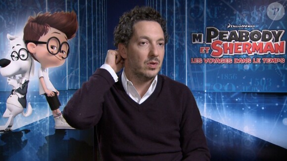Guillaume Gallienne, en réflexion pour son interview avec Purepeople.com pour le film d'animation M. Peabody & Sherman.