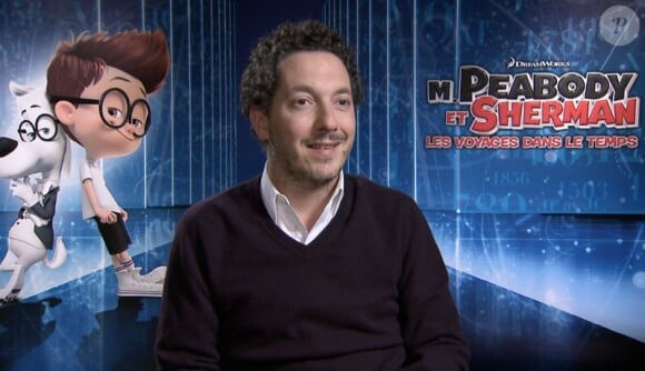 Guillaume Gallienne, en interview avec Purepeople.com pour le film d'animation M. Peabody & Sherman.