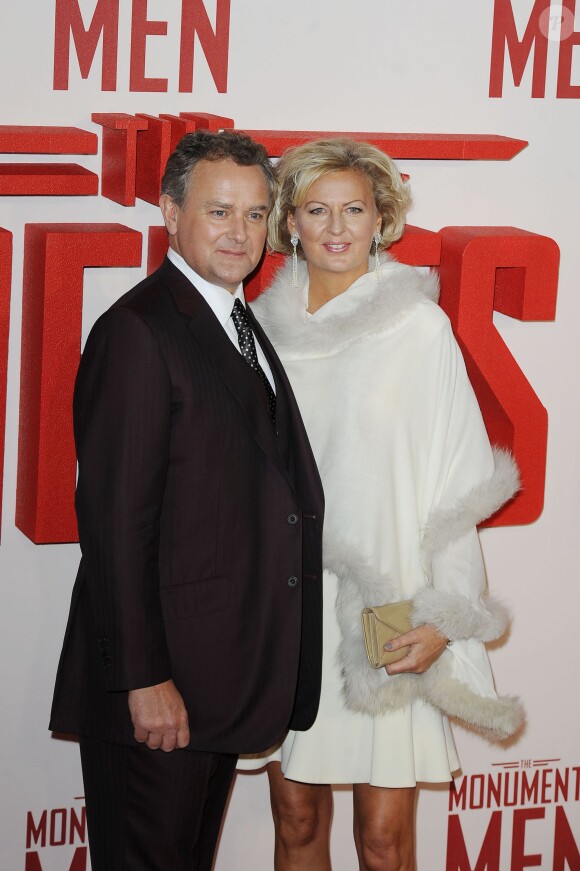 Hugh Bonneville et Lulu Williams lors de la première du film The Monuments Men à Londres, le 11 février 2014.