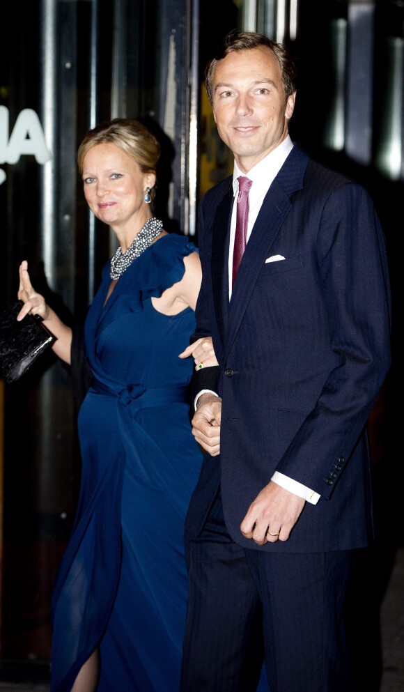 La princesse Carolina de Bourbon-Parme et son mari Albert Brenninkmeijer le 1er février 2014 au gala célébrant les 33 ans de règne de la princesse Beatrix des Pays-Bas, à Rotterdam.