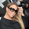 Mariah Carey quitte la radio Z100 à New York, le 12 février 2014.