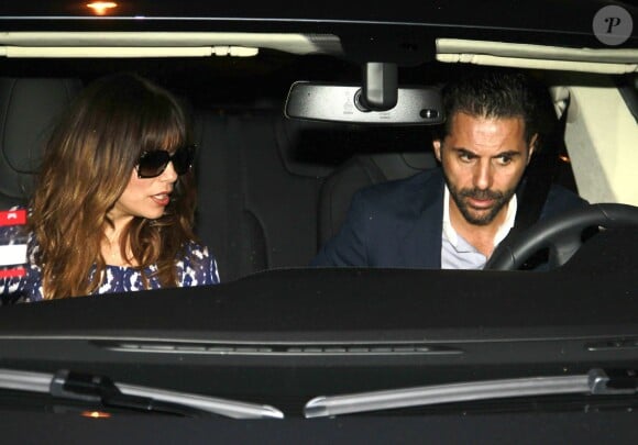 Eva Longoria et son petit ami José Antonio Baston à West Hollywood, le 13 février 2014.