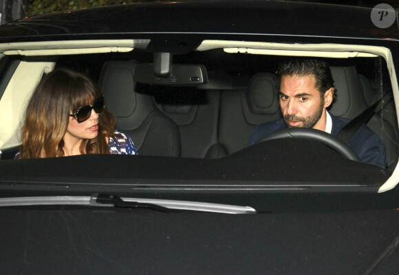 Eva Longoria en compagnie de son petit ami José Antonio Baston à West Hollywood, le 13 février 2014.
