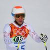 Bode Miller après la descente des JO de Sotchi, au Rosa Khutor Alpine Center de Sochi, le 9 février 2014