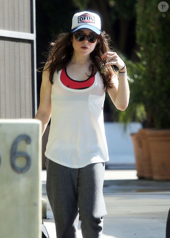 Ellen Page, à la sortie de son cours de gym, à West Hollywood, le 11 octobre 2013.