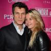 Marc et Sarah Lavoine lors de la contre-soirée de la Saint-Valentin par l'agence Sandra & CO au club Le Chapelier à Paris, le 14 février 2014.