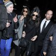 Kendall Jenner arrive au défilé Topshop Unique à Londres le 16 février 2014