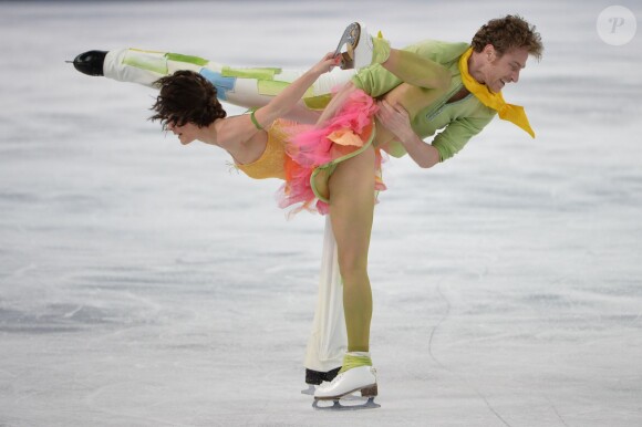 Nathalie Péchalat et Fabian Bourzat ont réalisé un joli programme lors de leur progamme libre de danse en patinage artistique, le 17 février 2014 lors des Jeux olympiques de Sotchi à la Adler Arena de Sotchi